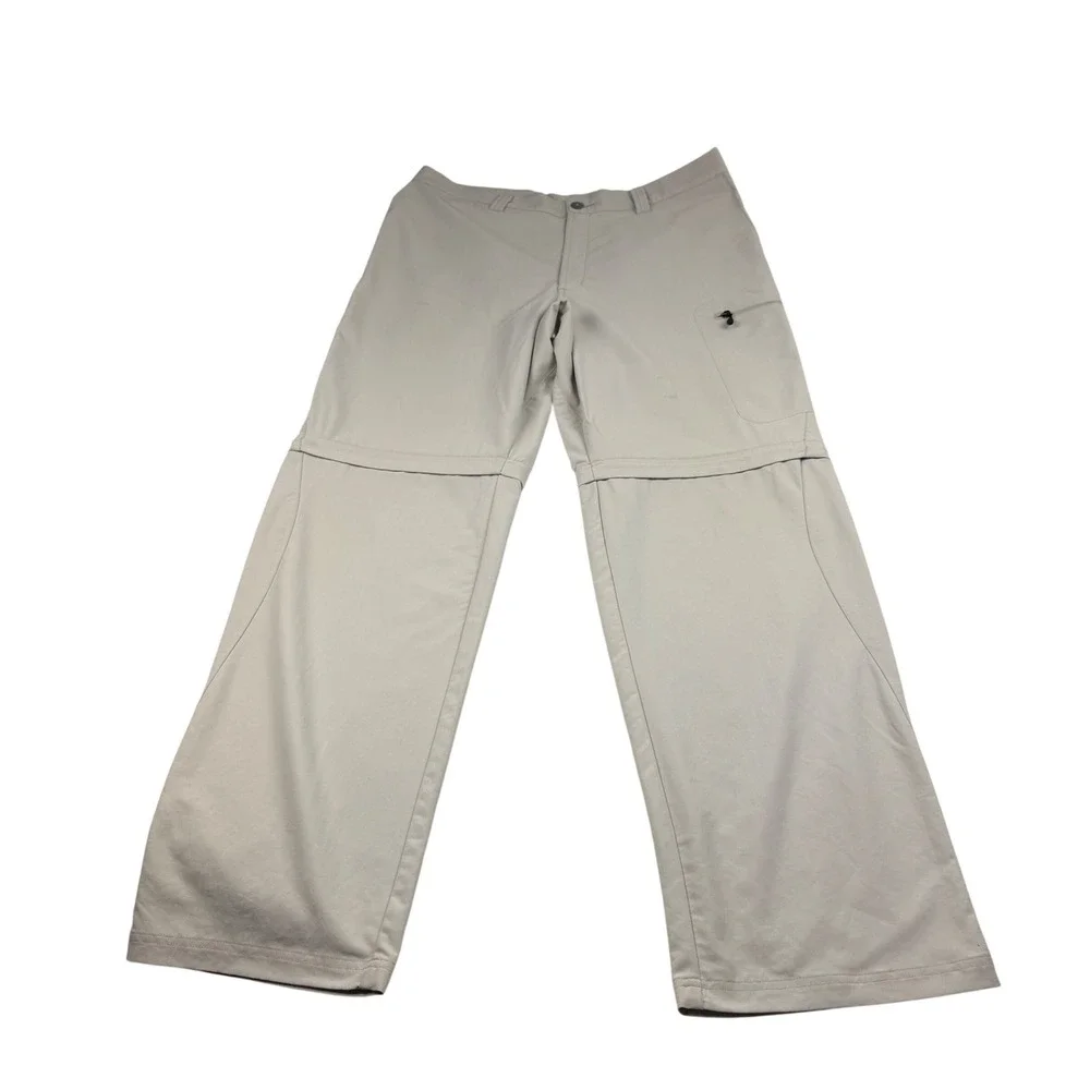 Patagonia Mens 36 Convertible Hiking Pants Khaki Tan Zip‎ Off Cargo Outdoor 2219
